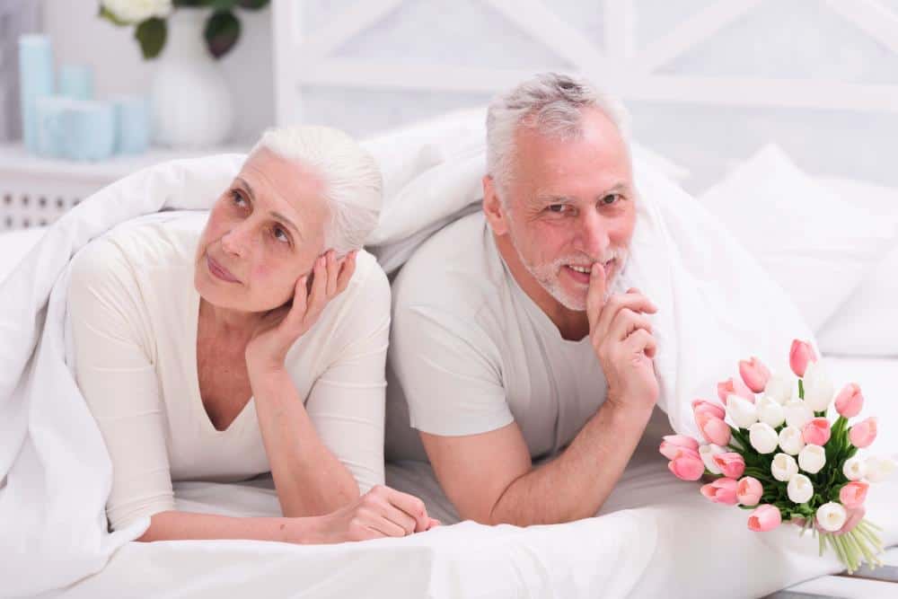 How often do married couples over 60 make love?