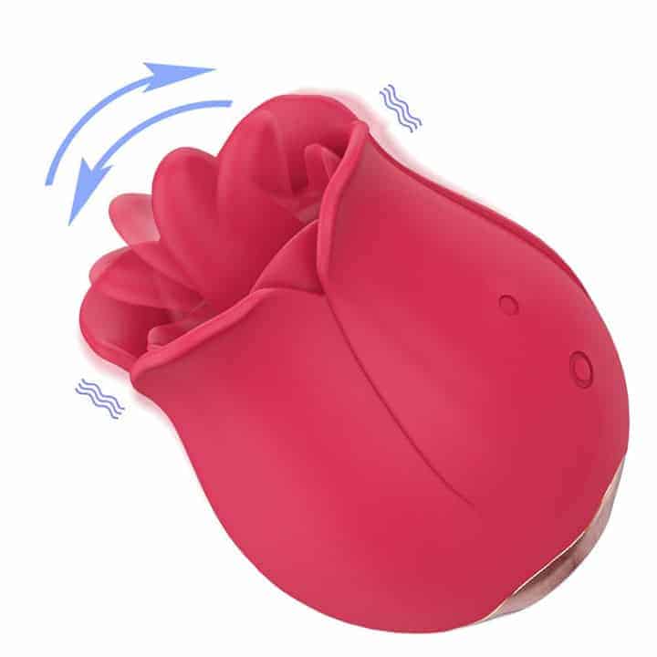 Rose toy with tongue